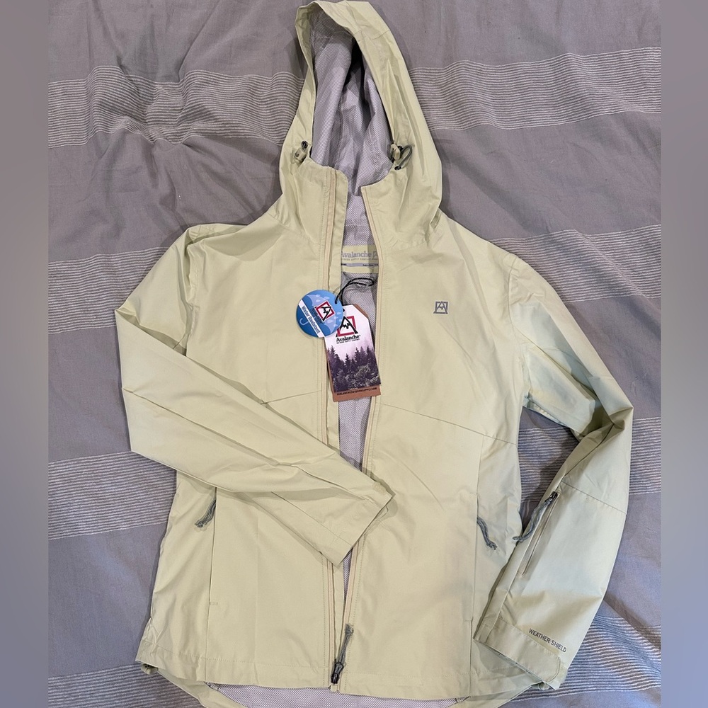 Avalanche Lime Green rain Jacket